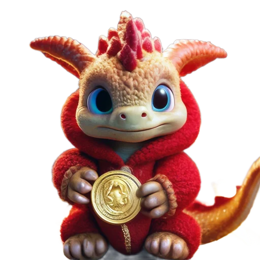 🐲 Стикер «Новогодний подарок» для Telegram