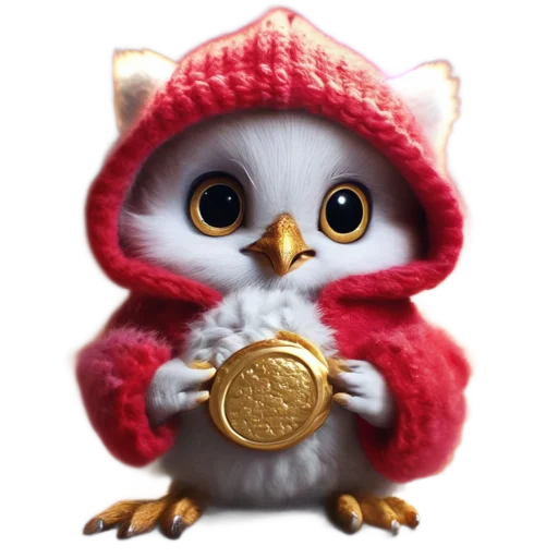 🦉 Стикер «Новогодний подарок» для Telegram