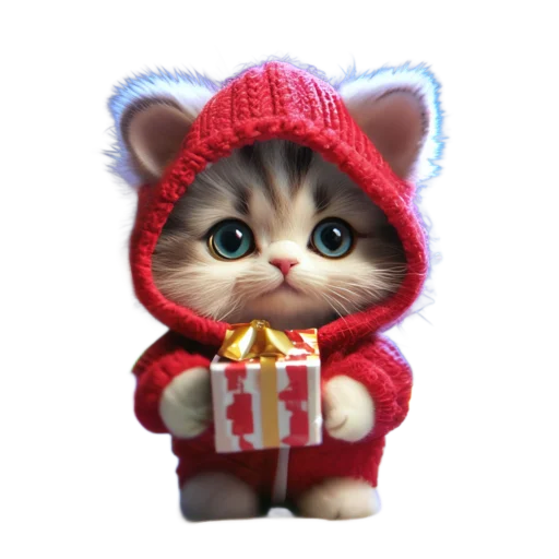 🐱 Стикер «Новогодний подарок 2» для Telegram