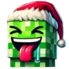 😝 Эмодзи «Новогодний крипер» для Telegram