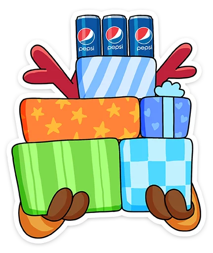 🎁 Стикер «Новогодние моменты» для Telegram