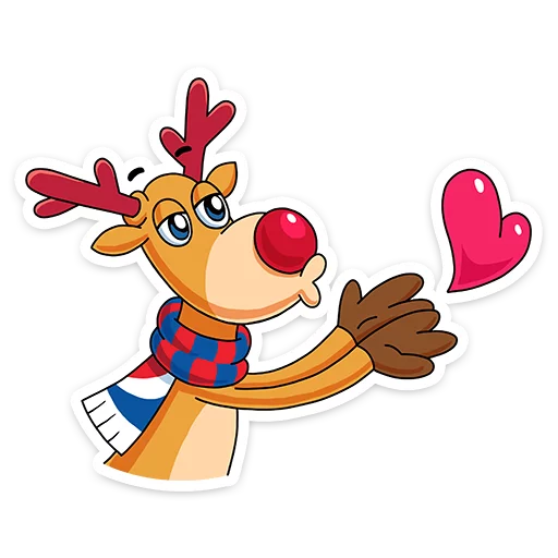 😘 Стикер «Новогодние моменты» для Telegram