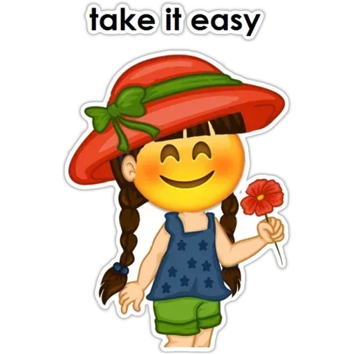 😗 Стикер «English Girl» для Telegram