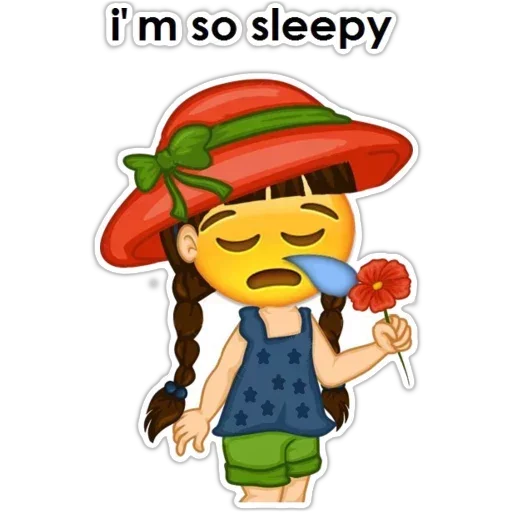 🙁 Стикер «English Girl» для Telegram