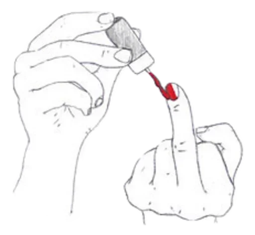 😢 Стикер «Fuck You» для Telegram