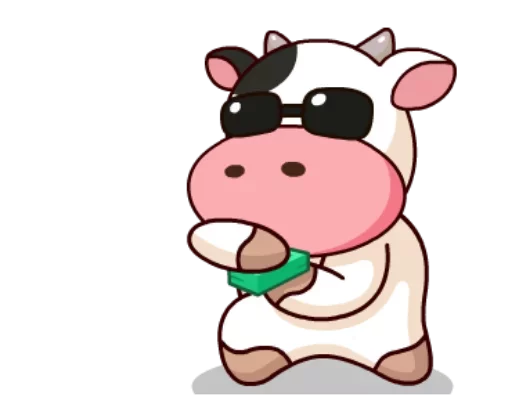 🐄 Стикер «Cow» для Telegram