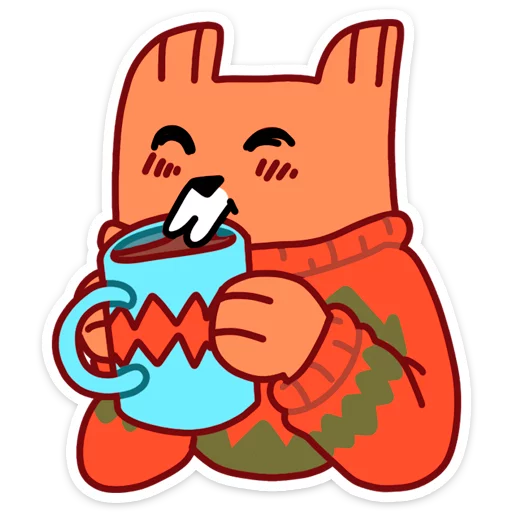 ☕️ Стикер «С Новым Лисом с новым годом&;» для Telegram
