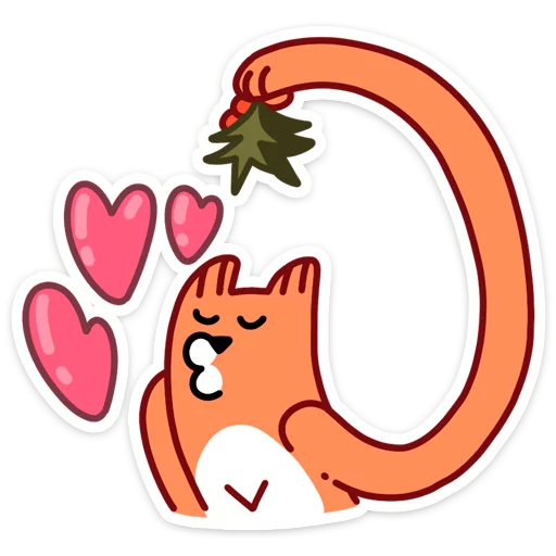 💕 Стикер «С Новым Лисом с новым годом&;» для Telegram
