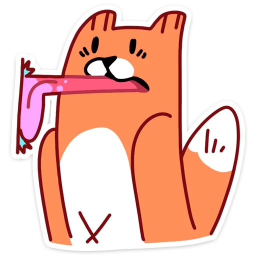 😝 Стикер «С Новым Лисом с новым годом&;» для Telegram