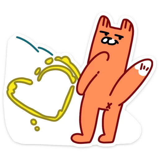 💛 Стикер «С Новым Лисом с новым годом&;» для Telegram