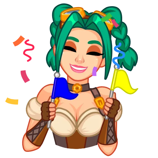 🥳 Стикер «New Steamy Julia» для Telegram