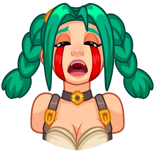 😭 Стикер «New Steamy Julia» для Telegram