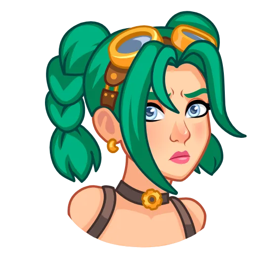🤨 Стикер «New Steamy Julia» для Telegram