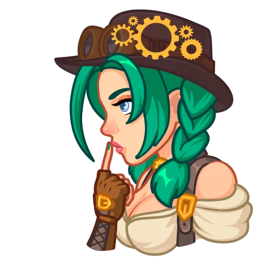 🤔 Стикер «New Steamy Julia» для Telegram