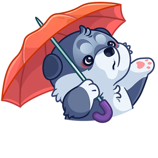 ☔️ Стикер «Маламут Ньют Без Текста» для Telegram