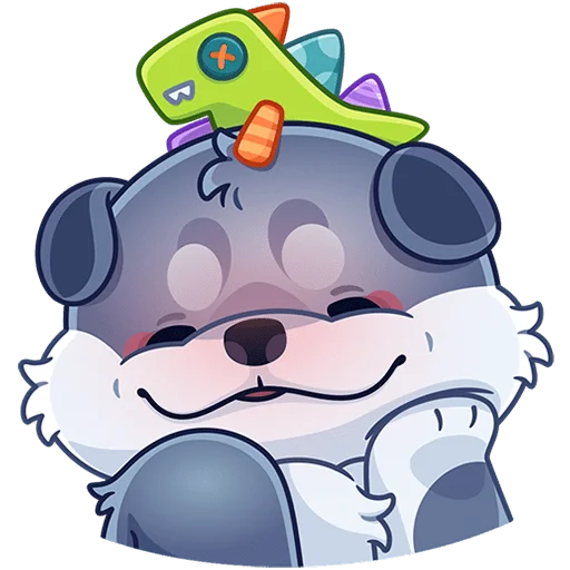😊 Стикер «Маламут Ньют Без Текста» для Telegram