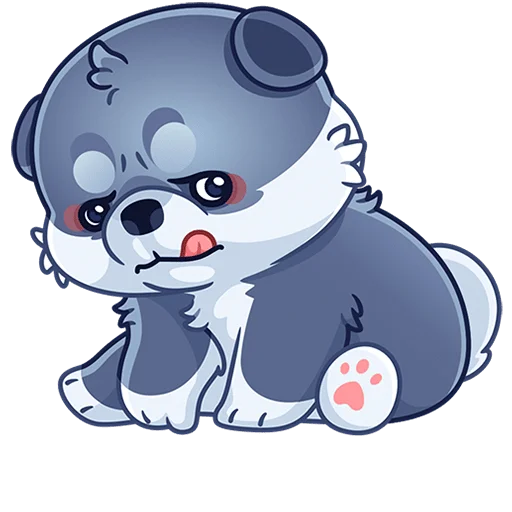 😋 Стикер «Маламут Ньют Без Текста» для Telegram