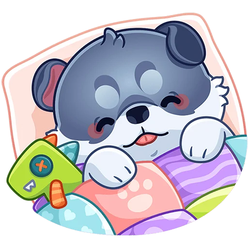 😴 Стикер «Маламут Ньют Без Текста» для Telegram