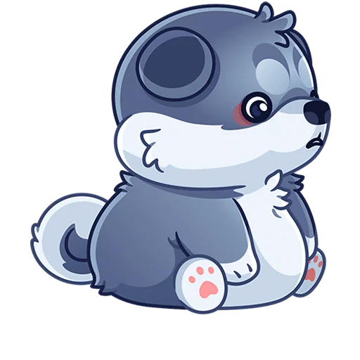 😮‍💨 Стикер «Маламут Ньют Без Текста» для Telegram