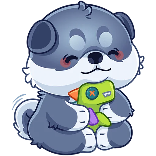 😌 Стикер «Маламут Ньют Без Текста» для Telegram