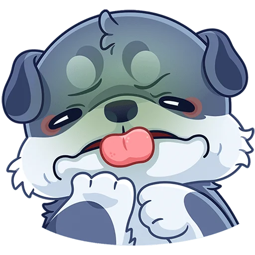 🤪 Стикер «Маламут Ньют Без Текста» для Telegram