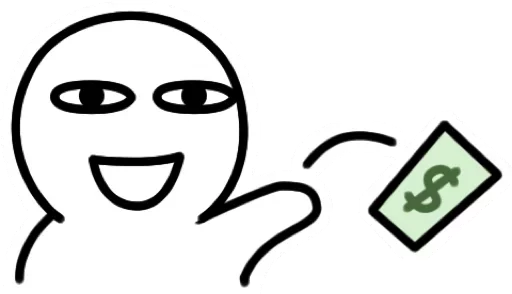 💸 Стикер «New White Man» для Telegram