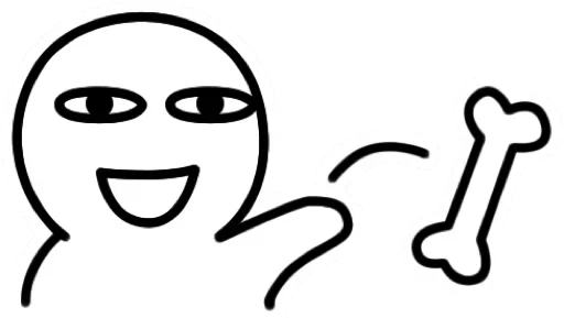 🐶 Стикер «New White Man» для Telegram
