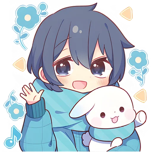 🙋‍♂ Стикер «Winter Couple» для Telegram