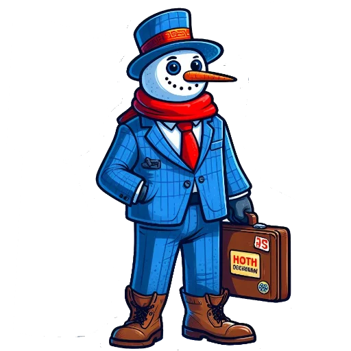 🙃 Стикер «С Новым годом бизнес» для Telegram