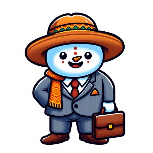 🙃 Стикер «С Новым годом бизнес» для Telegram