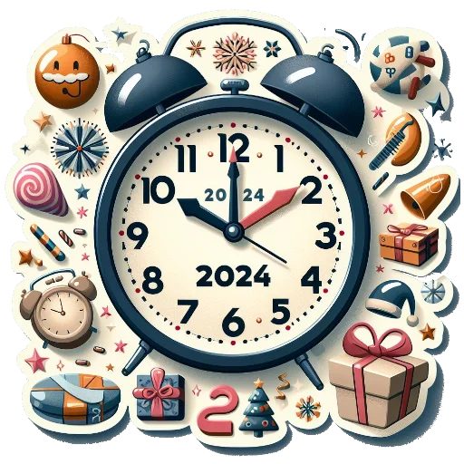 🕰 Стикер «С Новым годом бизнес» для Telegram