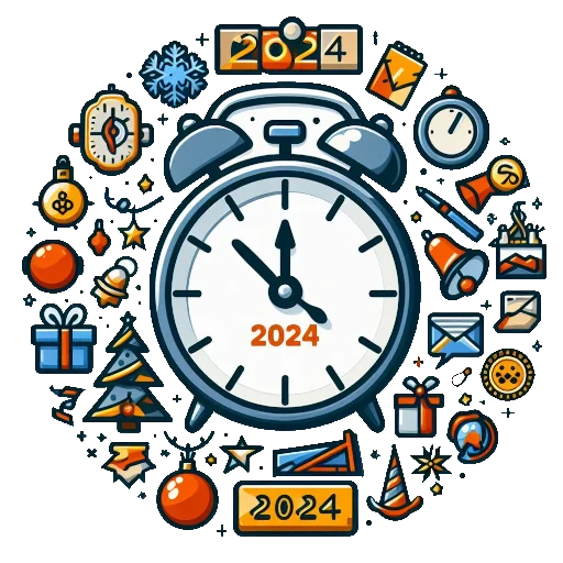 ⏰ Стикер «С Новым годом бизнес» для Telegram