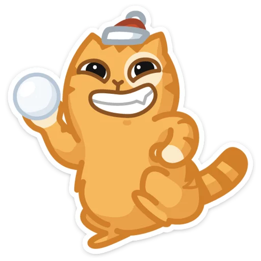 🎅 Стикер «Новогодний Персик» для Telegram