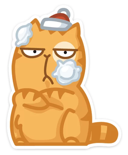 🎅 Стикер «Новогодний Персик» для Telegram
