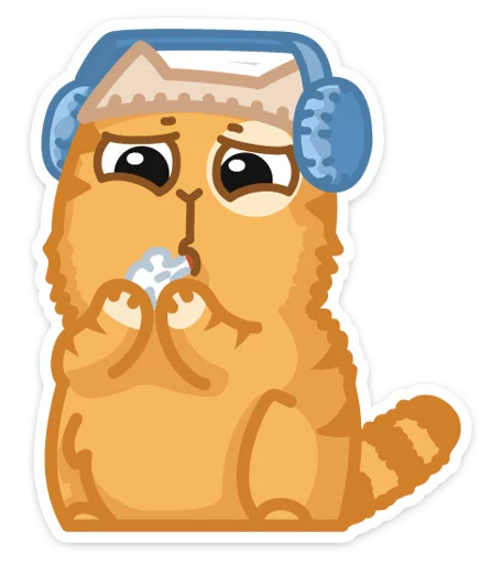🎅 Стикер «Новогодний Персик» для Telegram
