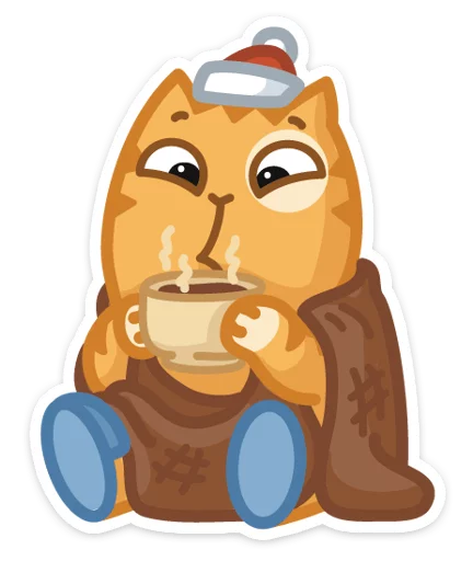🎅 Стикер «Новогодний Персик» для Telegram