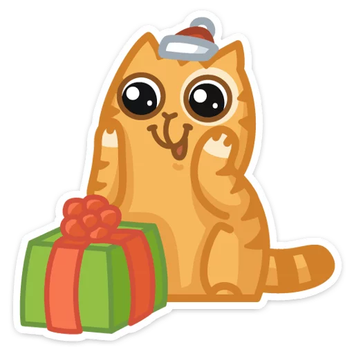 🎅 Стикер «Новогодний Персик» для Telegram