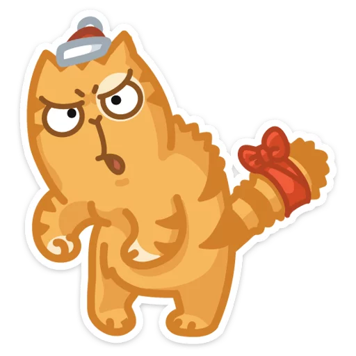 🎅 Стикер «Новогодний Персик» для Telegram