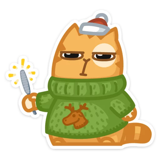 🎅 Стикер «Новогодний Персик» для Telegram
