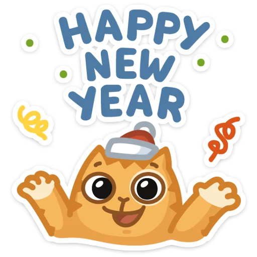 🎅 Стикер «Новогодний Персик» для Telegram