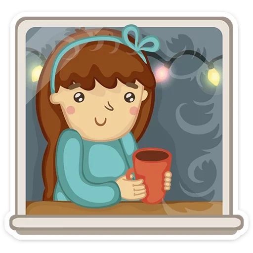 ☕ Стикер «New Year&;s» для Telegram