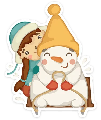 🛷 Стикер «New Year&;s» для Telegram