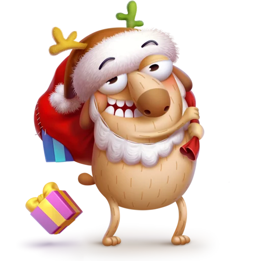 🎅 Стикер «New Year characters» для Telegram