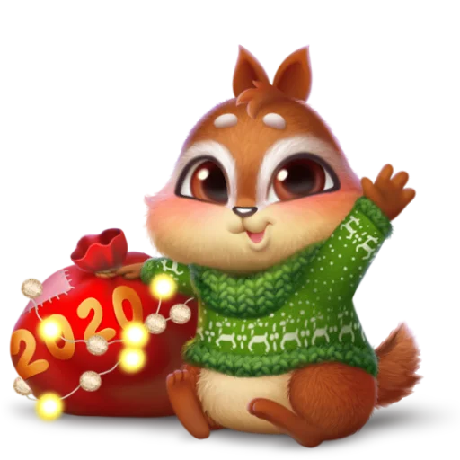 👋 Стикер «New Year characters» для Telegram