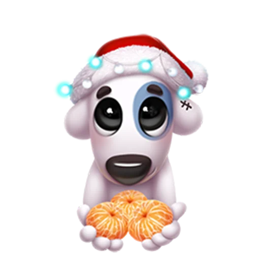 🍊 Стикер «New Year characters» для Telegram