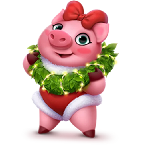 🐷 Стикер «New Year characters» для Telegram