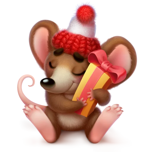 🐀 Стикер «New Year characters» для Telegram