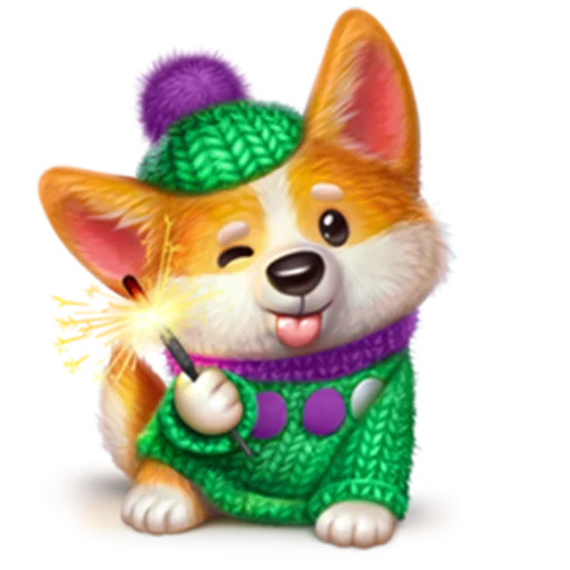 😜 Стикер «New Year characters» для Telegram