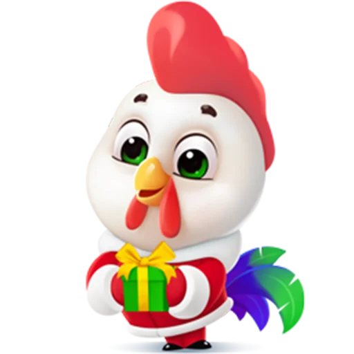 🐓 Стикер «New Year characters» для Telegram