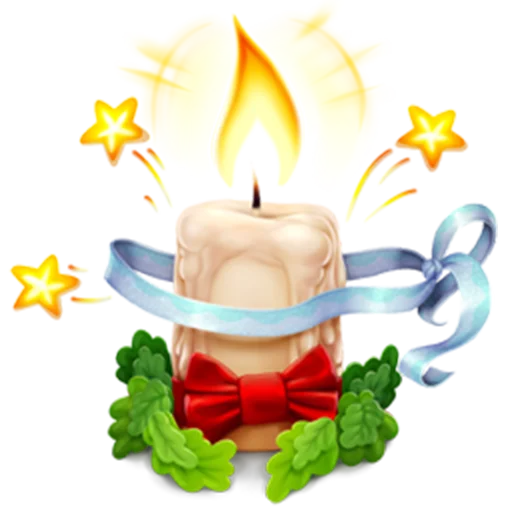 🕯 Стикер «New Year characters» для Telegram